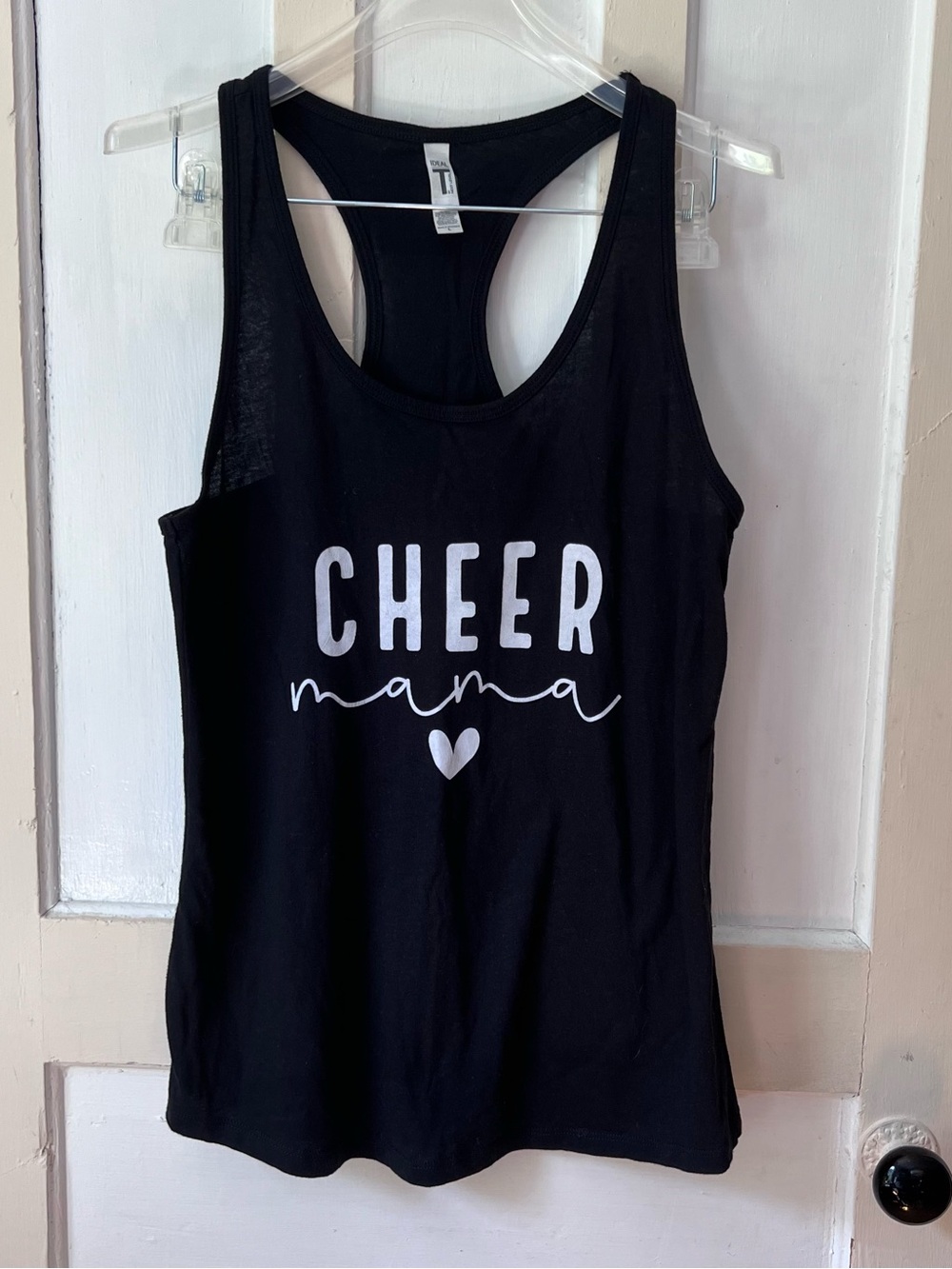 Cheer Mama Jersey Racerback Tank Large